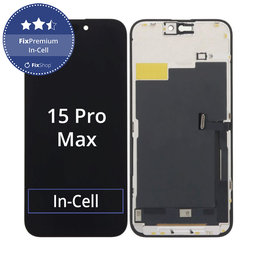 Apple iPhone 15 Pro Max - LCD Display + Touchscreen Front Glas + Rahmen In-Cell FixPremium