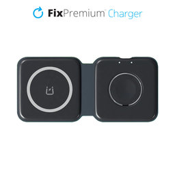 FixPremium - MagSafe Duo für iPhone und Apple Watch, schwarz