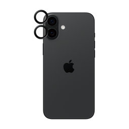 PanzerGlass - Schutzabdeckung für das Kameraobjektiv Hoops Ceramic Für iPhone 16 und 16 Plus, schwarz