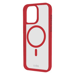 SBS - Hülle Mag Frame mit MagSafe Für iPhone 16 Pro Max, rot