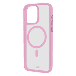 SBS - Hülle Mag Frame mit MagSafe Für iPhone 16 Pro Max, rosa