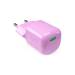 PURO - Ladeadapter MiniPro USB-C, GaN, 20W, coraltastic