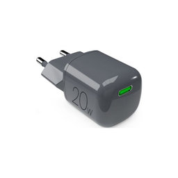 PURO - Ladeadapter MiniPro USB-C, GaN, 20W, black oyster