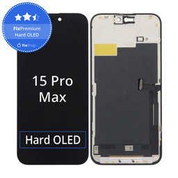 Apple iPhone 15 Pro Max - LCD Display + Touchscreen Front Glas + Rahmen FixPremium Hard