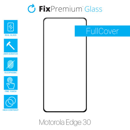 FixPremium FullCover Glass - Gehärtetes Glas für Motorola Edge 30