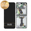 Samsung Galaxy Z Flip 5 F731B - LCD Display + Touchscreen Front Glas + Rahmen (Cream) - GH82-31827B Genuine Service Pack