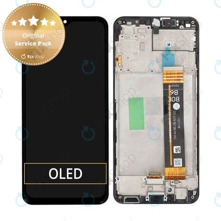 Samsung Galaxy A23 A236B - LCD Display + Touchscreen Front Glas + Rahmen - GH82-29734A, GH82-29735A Genuine Service Pack