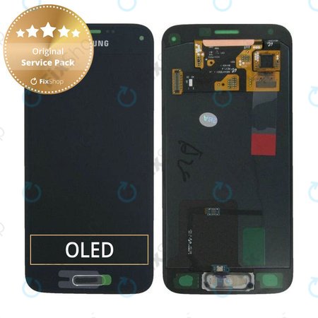 Samsung Galaxy S5 Mini G800F - LCD Display + Touchscreen Front Glas (Charcoal Black) - GH97-16147A Genuine Service Pack