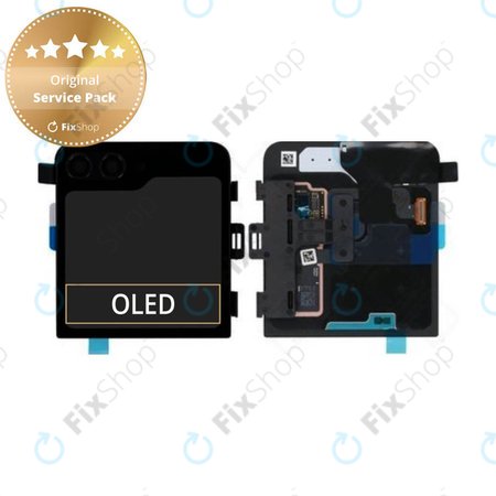 Samsung Galaxy Z Flip 5 F731B - LCD Display + Touchscreen Front Glas + Rahmen (Externe) - GH97-29135A Genuine Service Pack