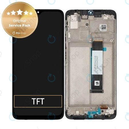 Xiaomi Redmi 9T - LCD Display + Touchscreen Front Glas + Rahmen (Carbon Gray) - 560001J19S00 Genuine Service Pack