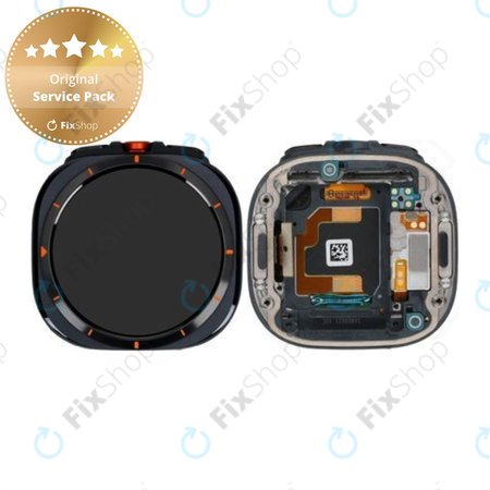 Samsung Galaxy Watch Ultra (LTE) SM-L705U - LCD Display + Touchscreen Front Glas + Rahmen (Dark Grey) - GH82-35194A Genuine Service Pack