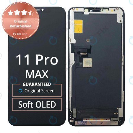 Apple iPhone 11 Pro Max - LCD Display + Touchscreen Front Glas + Rahmen Original Refurbished