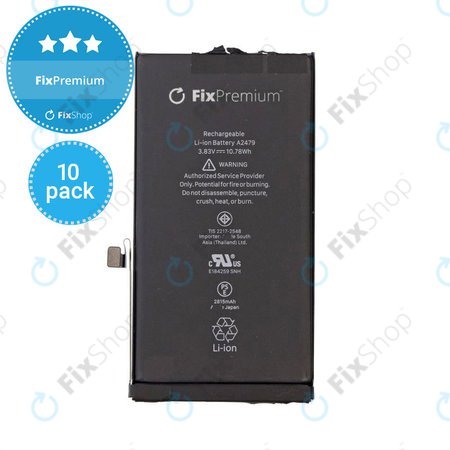 Apple iPhone 12, 12 Pro - Akku Batterie 2815mAh FixPremium (10Stk.)