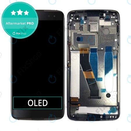 Blackberry DTEK60 - LCD Display + Touchscreen Front Glas + Rahmen (Black) OLED