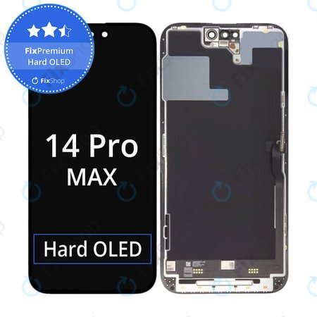 Apple iPhone 14 Pro Max - LCD Display + Touchscreen Front Glas + Rahmen FixPremium Hard